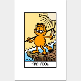 the fool tarot card but it's garfield Posters and Art